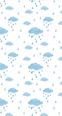 Store enrouleur nuages et pluie