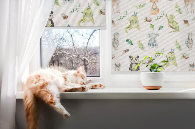 Store intérieur fenêtre pour animaux et plantes