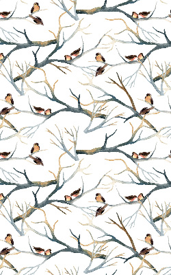 Store enrouleur avec motif d’oiseaux sur un arbre