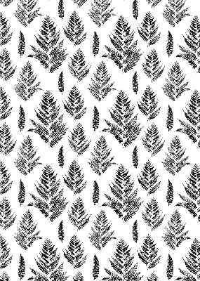 Store enrouleur à feuilles peintes