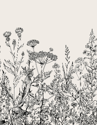 Store enrouleur avec fleurs grises