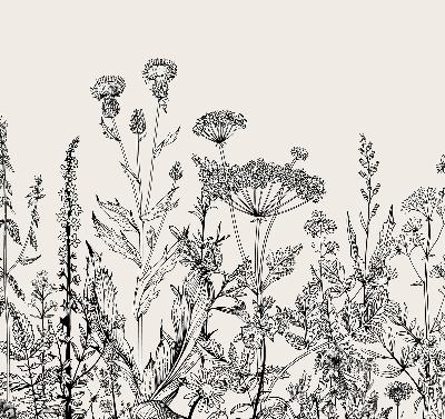 Store enrouleur avec fleurs grises