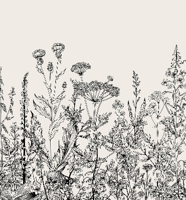 Store enrouleur avec fleurs grises