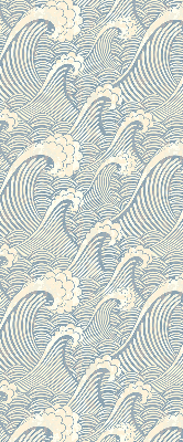 Store intérieur fenêtre à motif de vagues d'eau