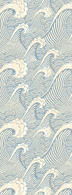 Store intérieur fenêtre à motif de vagues d'eau
