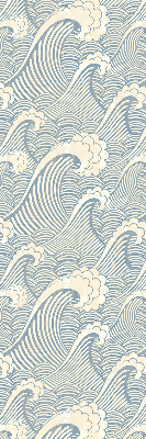 Store intérieur fenêtre à motif de vagues d'eau