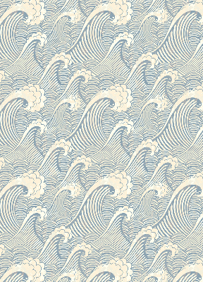 Store intérieur fenêtre à motif de vagues d'eau