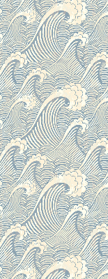 Store intérieur fenêtre à motif de vagues d'eau