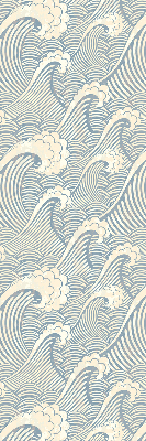 Store intérieur fenêtre à motif de vagues d'eau