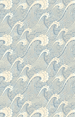 Store intérieur fenêtre à motif de vagues d'eau