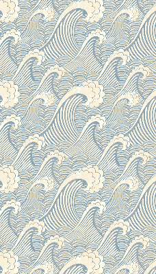 Store intérieur fenêtre à motif de vagues d'eau