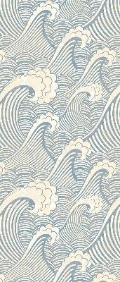 Store intérieur fenêtre à motif de vagues d'eau