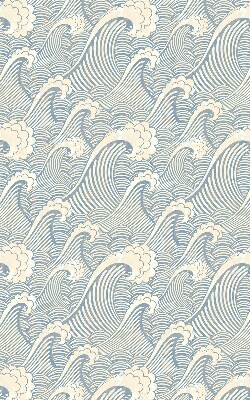 Store intérieur fenêtre à motif de vagues d'eau