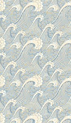 Store intérieur fenêtre à motif de vagues d'eau