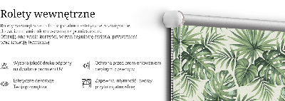 Store intérieur avec feuilles variées