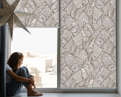Store intérieur feuilles de palmier dessinées
