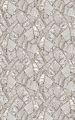 Store intérieur feuilles de palmier dessinées