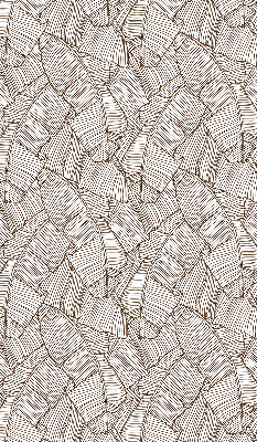 Store intérieur feuilles de palmier dessinées
