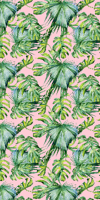 Store intérieur fenêtre variétés de feuilles tropicales