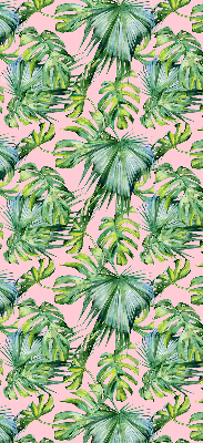 Store intérieur fenêtre variétés de feuilles tropicales
