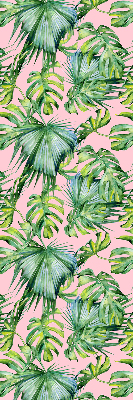 Store intérieur fenêtre variétés de feuilles tropicales