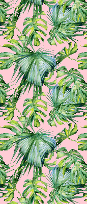 Store intérieur fenêtre variétés de feuilles tropicales