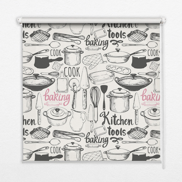 Store enrouleur pour ustensiles de cuisine