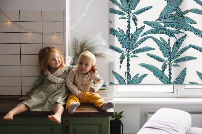Feuilles de palmier store enrouleur