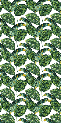 Store intérieur avec feuilles exotiques
