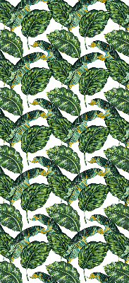 Store intérieur avec feuilles exotiques