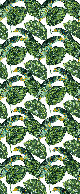 Store intérieur avec feuilles exotiques