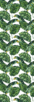 Store intérieur avec feuilles exotiques