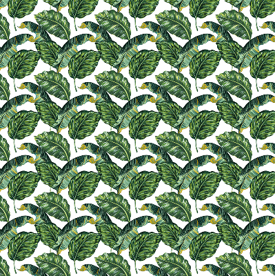 Store intérieur avec feuilles exotiques