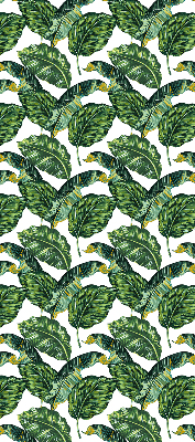 Store intérieur avec feuilles exotiques