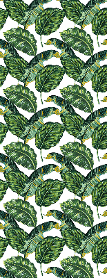 Store intérieur avec feuilles exotiques