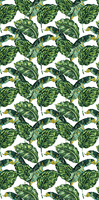 Store intérieur avec feuilles exotiques