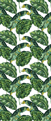 Store intérieur avec feuilles exotiques