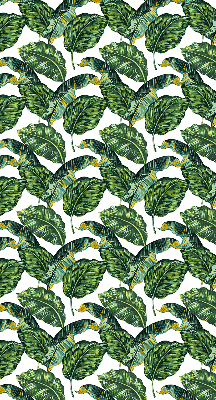 Store intérieur avec feuilles exotiques