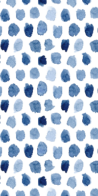 Store enrouleur taches peintes en bleu