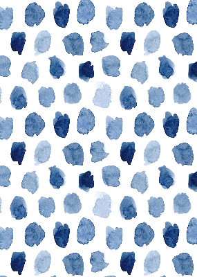 Store enrouleur taches peintes en bleu