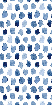 Store enrouleur taches peintes en bleu