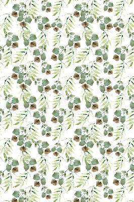 Store intérieur fenêtre feuilles vertes