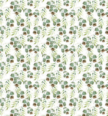 Store intérieur fenêtre feuilles vertes