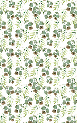 Store intérieur fenêtre feuilles vertes