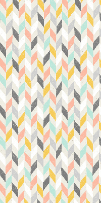 Store enrouleur à chevrons colorés
