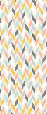 Store enrouleur à chevrons colorés