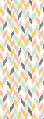 Store enrouleur à chevrons colorés