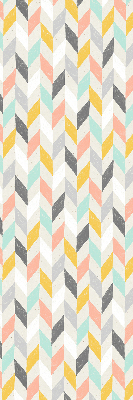 Store enrouleur à chevrons colorés