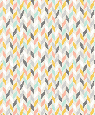 Store enrouleur à chevrons colorés