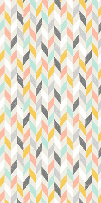 Store enrouleur à chevrons colorés